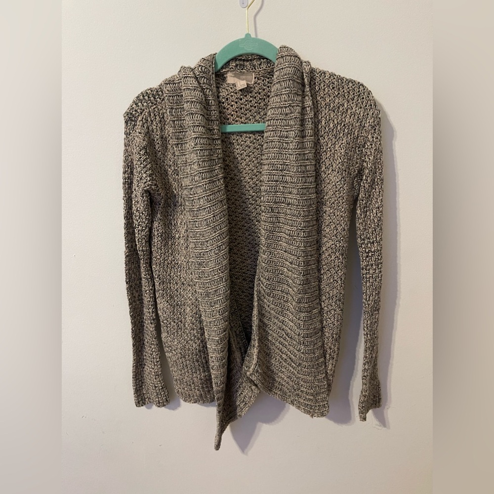 Knitted open sweater